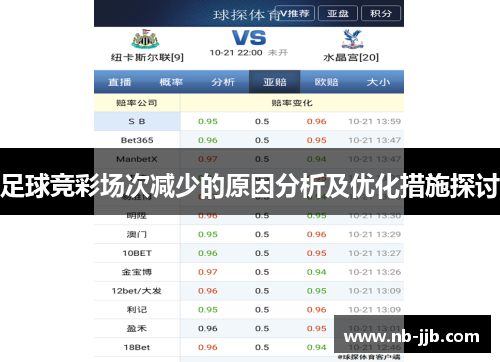 足球竞彩场次减少的原因分析及优化措施探讨 足球竞彩场次减少的原因分析及优化措施探讨